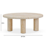Amora Faux Travertine Indoor/Outdoor Nesting Accent Tables by TOV Furniture at Eve Furniture