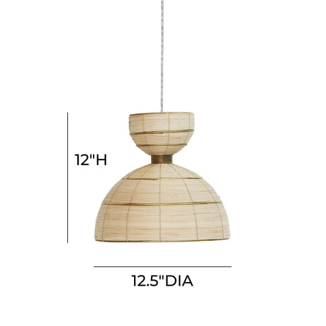 Lydia Rattan Pendant Lamp by TOV Furniture at Eve Furniture
