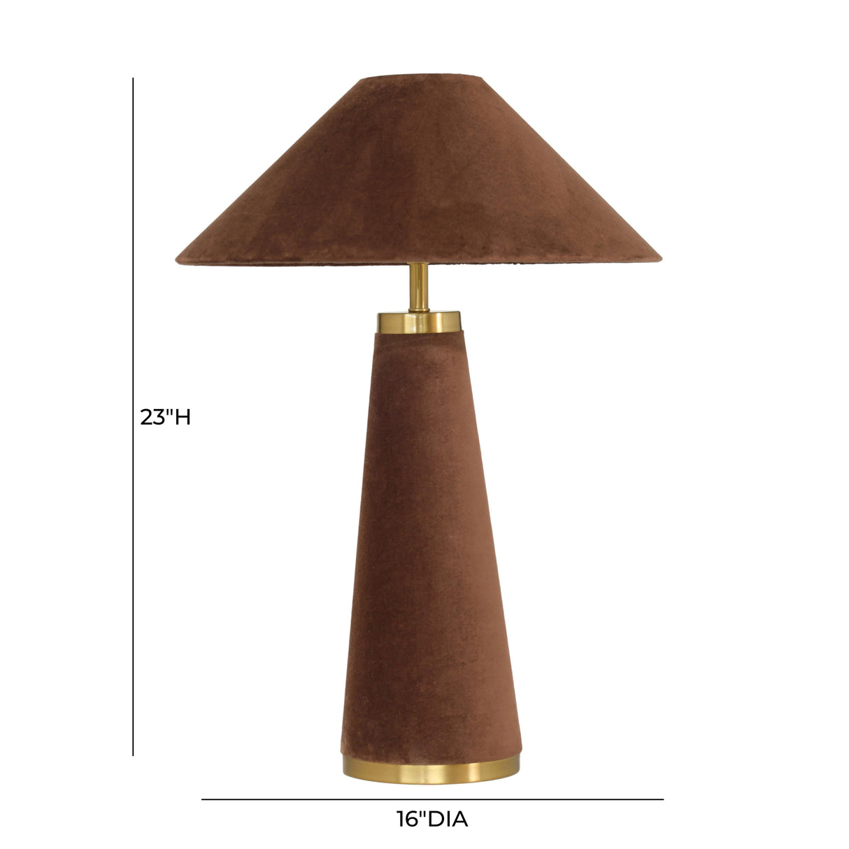 Graham Velvet Table Lamp by TOV Furniture at Eve Furniture