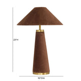 Graham Velvet Table Lamp by TOV Furniture at Eve Furniture