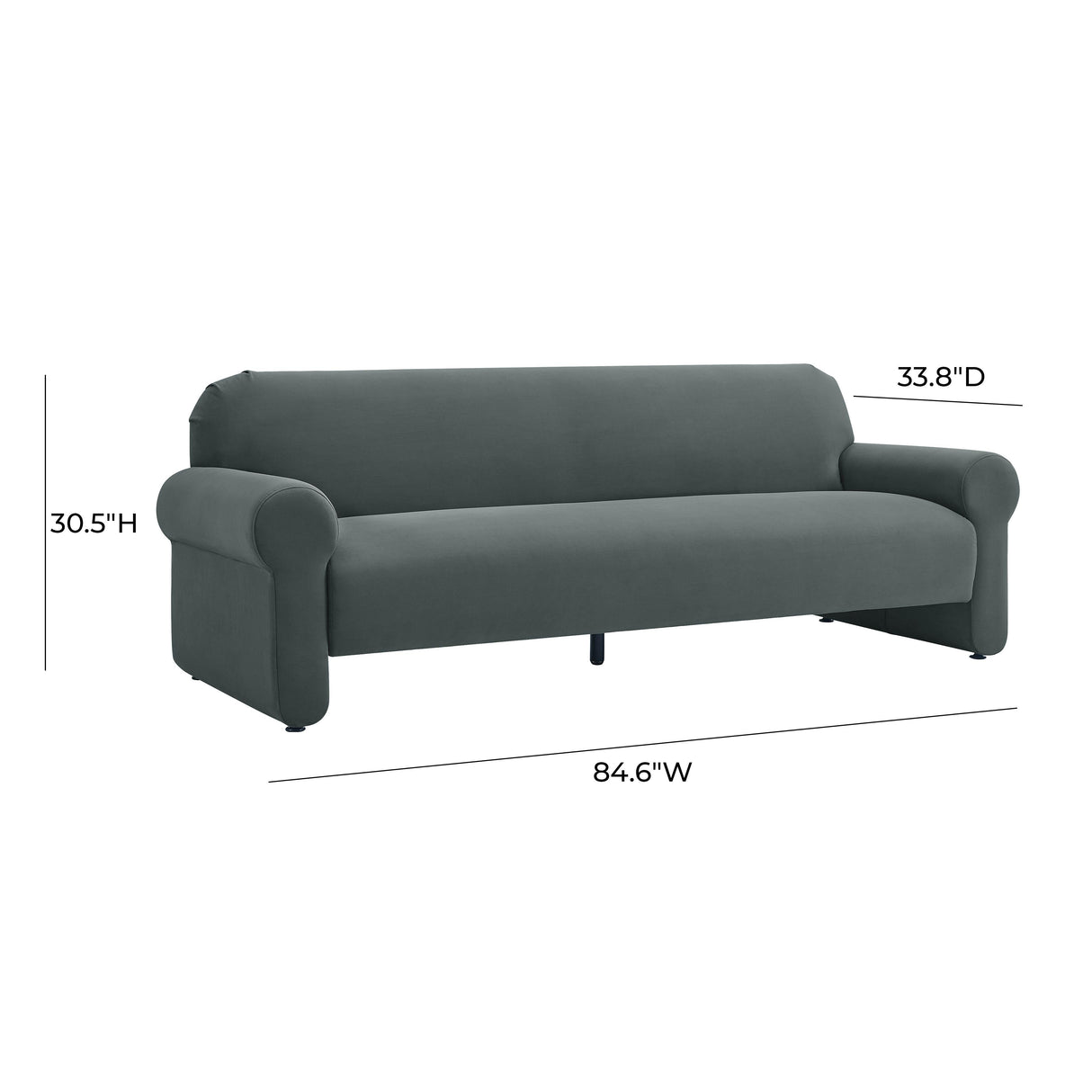 Keelee Velvet 84" Sofa by TOV Furniture at Eve Furniture