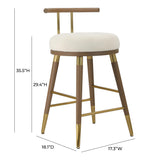 Juniper Velvet Stool by TOV Furniture at Eve Furniture