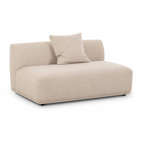Sylvie Cream Boucle Armless 2-seater by TOV Furniture at Eve Furniture