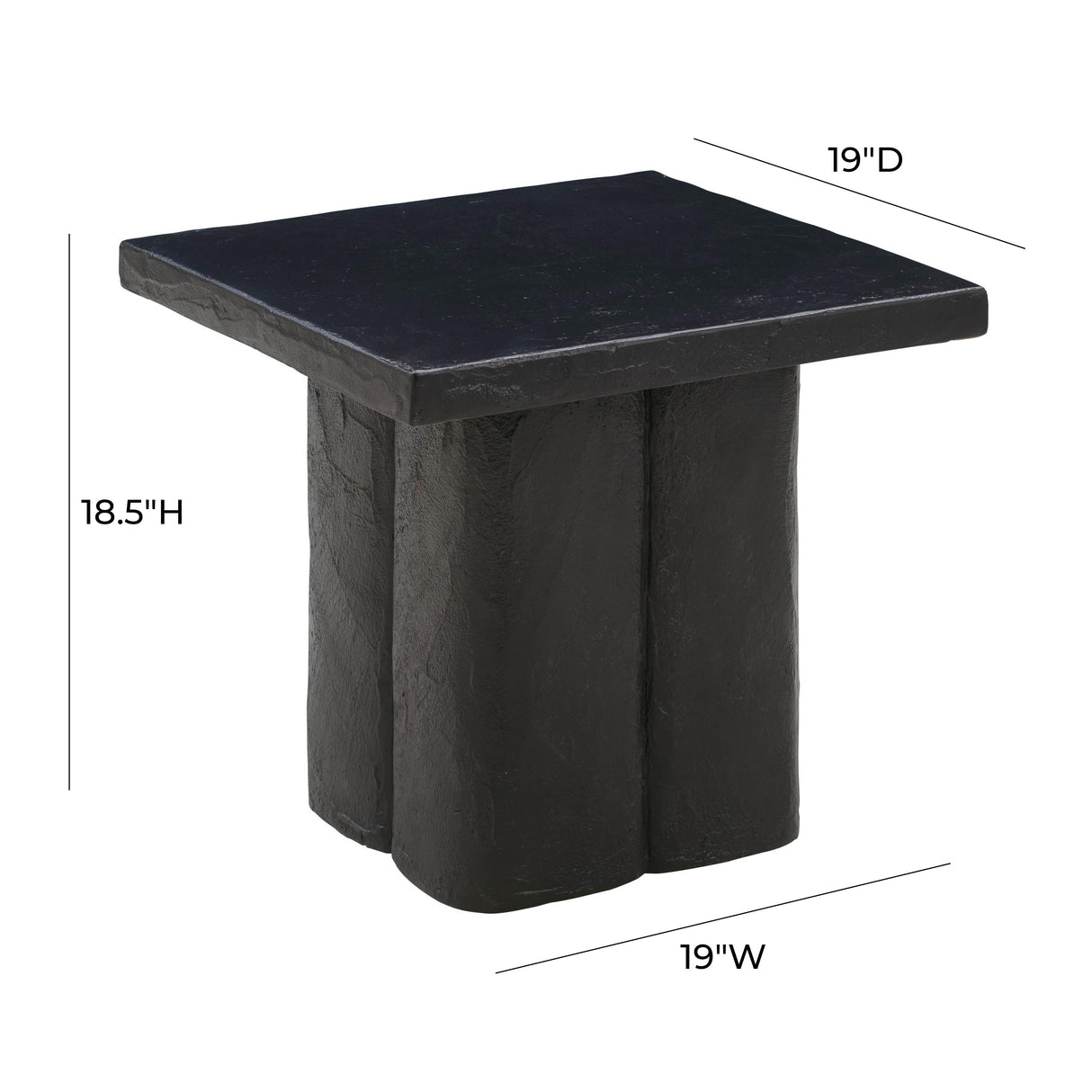 Kayla Concrete Indoor / Outdoor Side Table by TOV Furniture at Eve Furniture