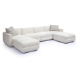 Perry Cream Chenille Modular U-Sectional by TOV Furniture at Eve Furniture