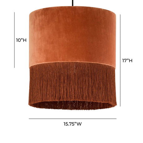 Atolla Brick Tassel Pendant by TOV Furniture at Eve Furniture