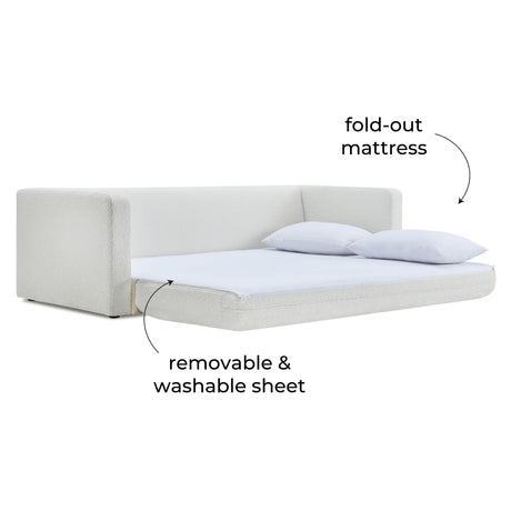 Ryan Boucle Sofa Bed by TOV Furniture at Eve Furniture