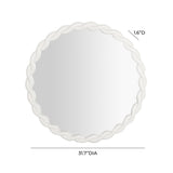 Agnes Round Wall Mirror by TOV Furniture at Eve Furniture