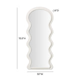 Rhodes Velvet 70" Floor Mirror by TOV Furniture at Eve Furniture