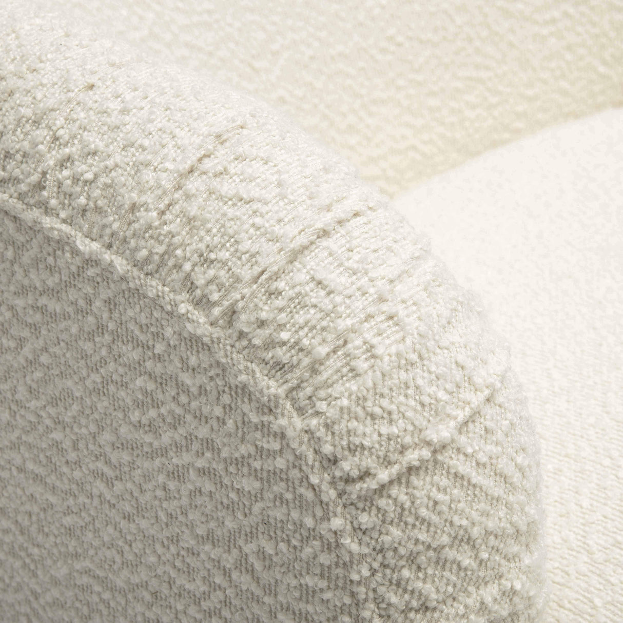 Pamela Cream Boucle Tassel Lounge Chair by TOV Furniture at Eve Furniture