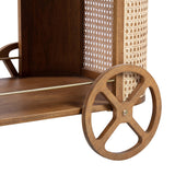 Yuma Natural Rattan Bar Cart by TOV Furniture at Eve Furniture