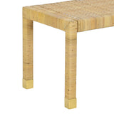 Amara Cream Linen Bench by TOV Furniture at Eve Furniture