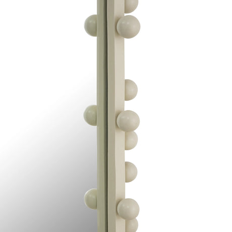 Bubbles Ivory Oval Wall Mirror by TOV Furniture at Eve Furniture