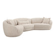 Marion Two-Tone Textured Boucle 6 Person Sectional by TOV Furniture at Eve Furniture