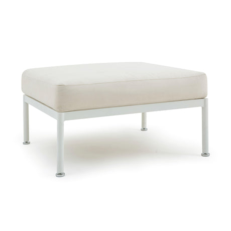 Dunes Cream Outdoor Ottoman by TOV Furniture at Eve Furniture