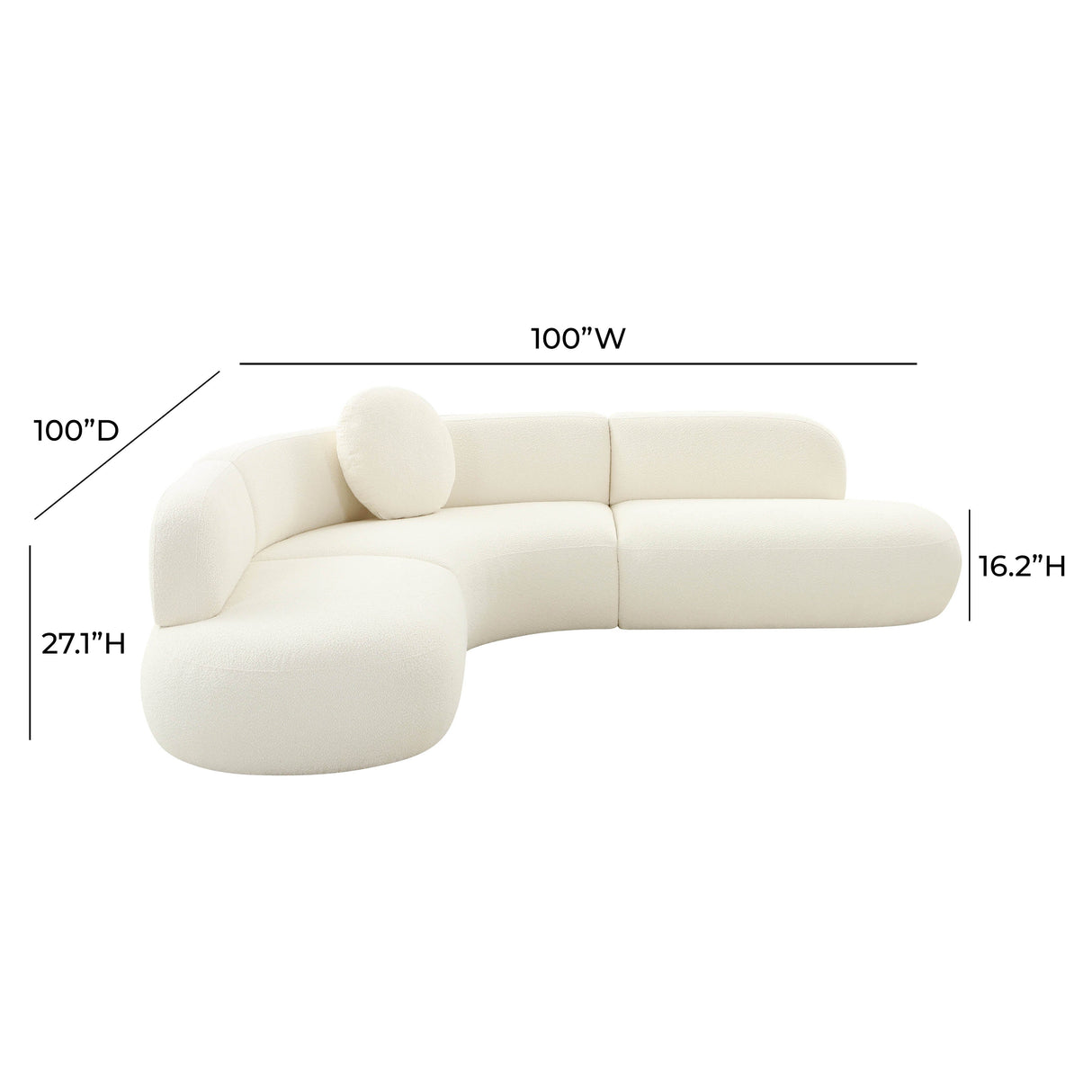 Broohah Upholstered Sectional by TOV Furniture at Eve Furniture