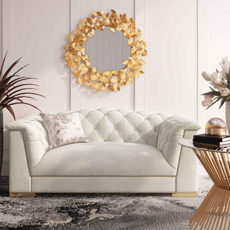 Farah Velvet Loveseat by Inspire Me! Home Decor by TOV Furniture at Eve Furniture