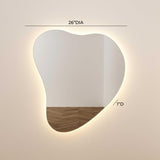 Phoebe LED Teardrop Wall Mirror by TOV Furniture at Eve Furniture