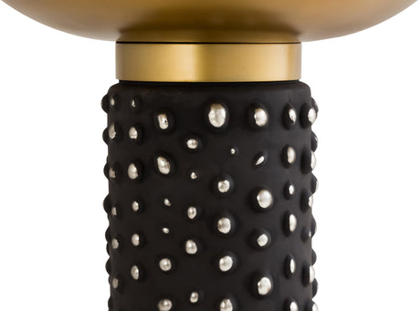 Blaze Glass and Brass Side Table by TOV Furniture at Eve Furniture