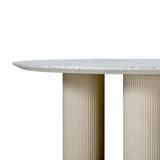 Parcino Terrazzo Concrete Indoor / Outdoor 47" Round Dining Table by TOV Furniture at Eve Furniture