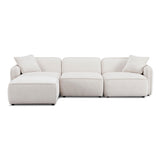 Travie Performance Corduroy Velvet 4-Piece Modular Sectional by TOV Furniture at Eve Furniture