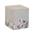 Brut Travertine & Breccia Concrete Indoor / Outdoor Side Table by TOV Furniture at Eve Furniture