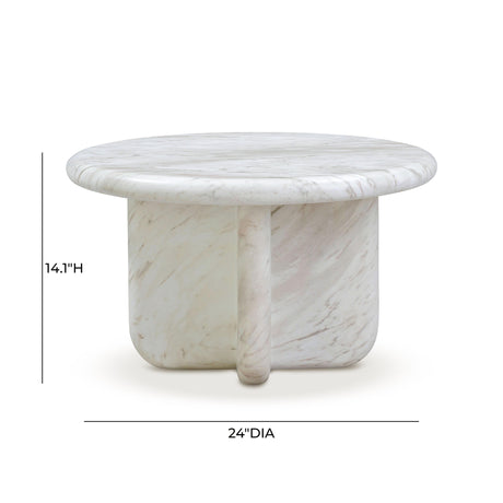 Juju Marble Coffee Table by TOV Furniture at Eve Furniture