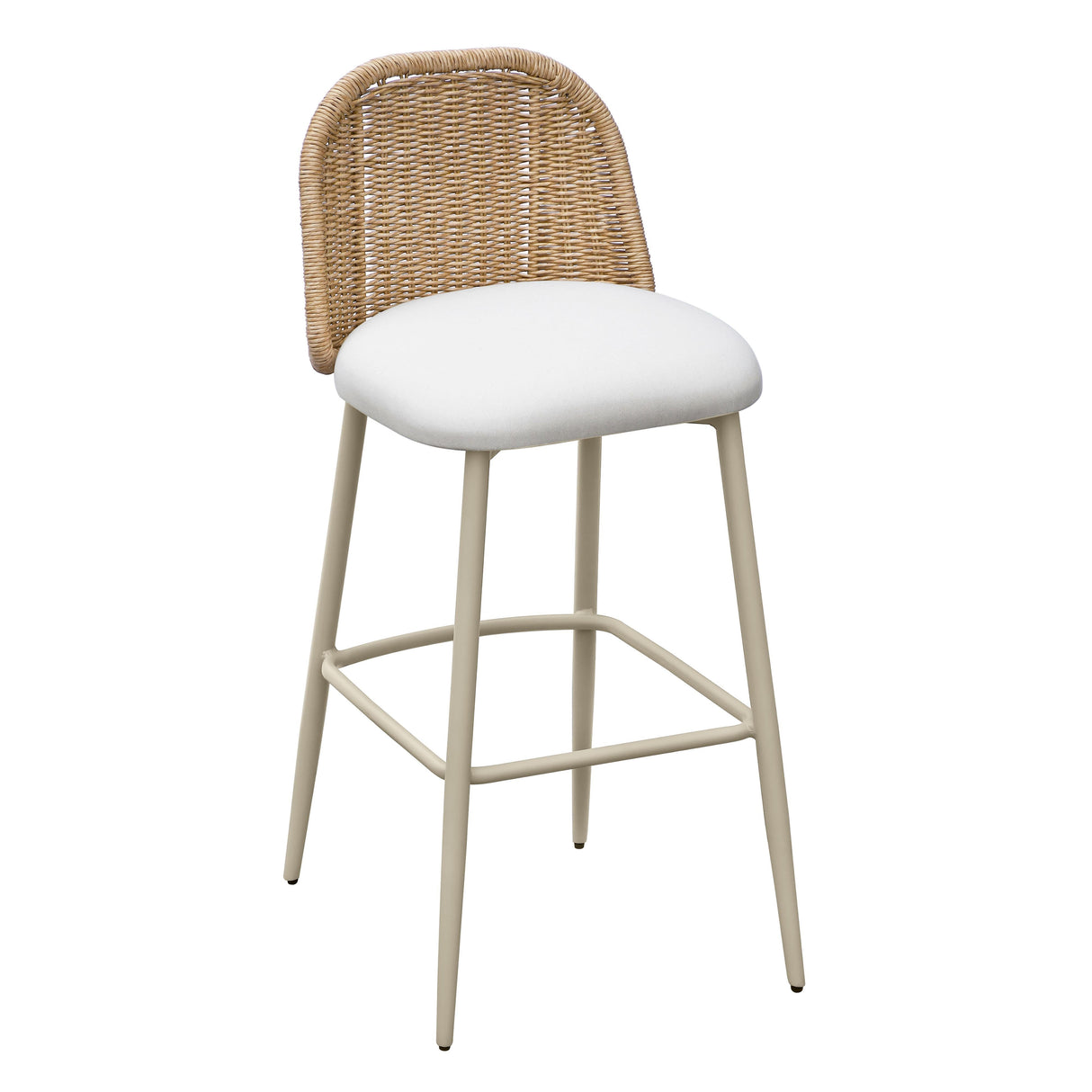 Alexa Performance Fabric Outdoor Stool by TOV Furniture at Eve Furniture