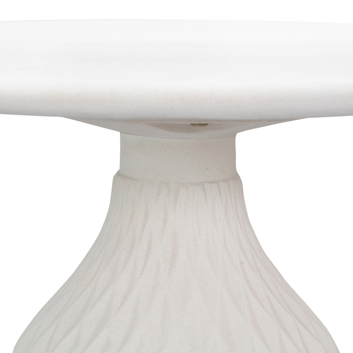 Tulum Ivory Concrete Indoor / Outdoor Round Coffee Table by TOV Furniture at Eve Furniture