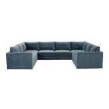 Willow Velvet Modular Large U Sectional by TOV Furniture at Eve Furniture