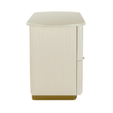 Francesca 3-Drawer Desk by TOV Furniture at Eve Furniture