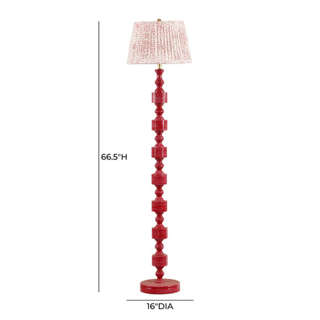 Peggy Pink Spotted Floor Lamp by TOV Furniture at Eve Furniture