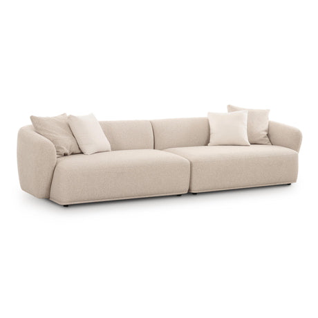 Sylvie Cream Boucle 4-Seater Sofa by TOV Furniture at Eve Furniture