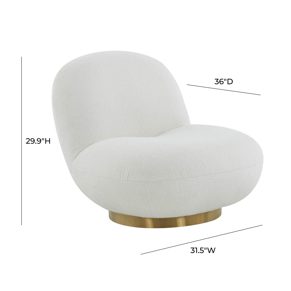 Emily Swivel Chair by TOV Furniture at Eve Furniture