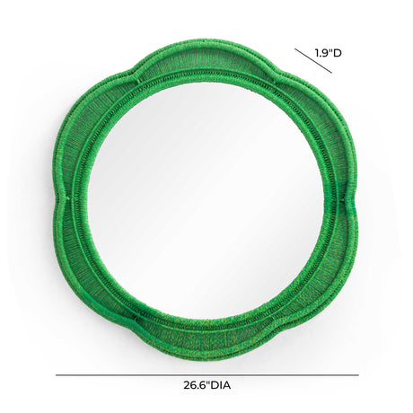 Zeva Round Wall Mirror by TOV Furniture at Eve Furniture