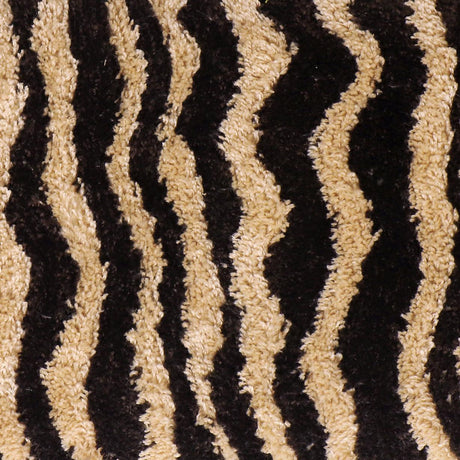 Zebra Brown Striped Tufted Bench by TOV Furniture at Eve Furniture