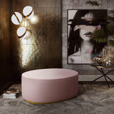 Scarlett Velvet Oval Ottoman by TOV Furniture at Eve Furniture