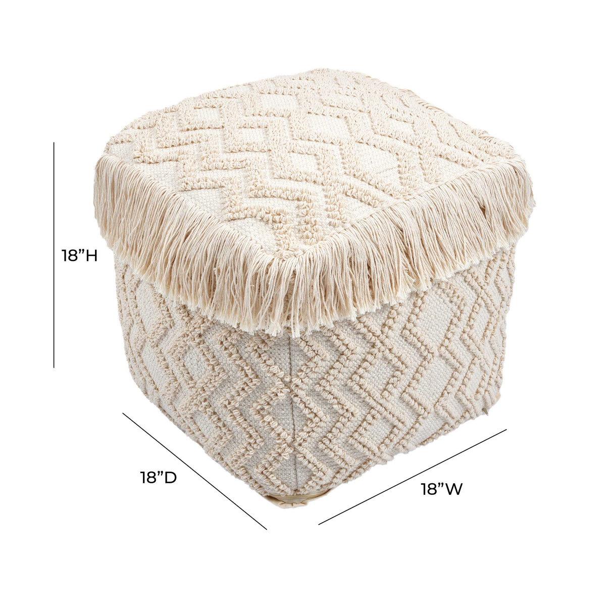 Inca Pouf by TOV Furniture at Eve Furniture