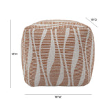 Ember Woven Pouf by TOV Furniture at Eve Furniture