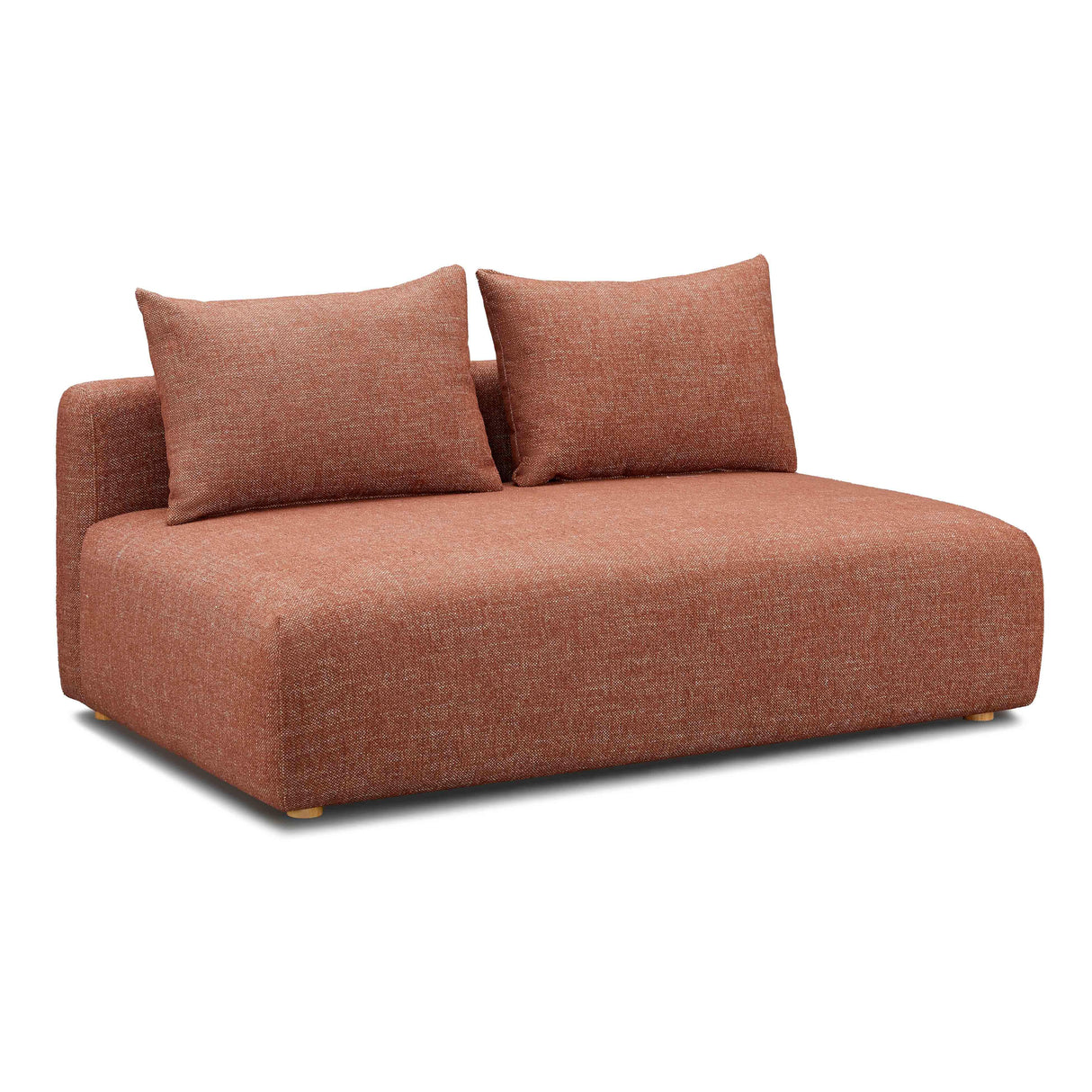 Hangover Heavy Textured Fabric Modular Loveseat by TOV Furniture at Eve Furniture