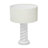 Rapunzel White and Cream Table Lamp by TOV Furniture at Eve Furniture