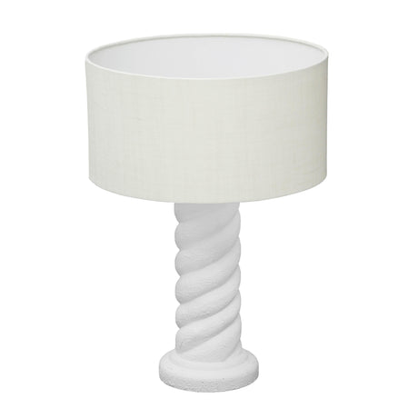 Rapunzel White and Cream Table Lamp by TOV Furniture at Eve Furniture
