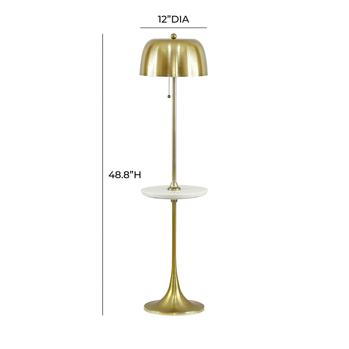 Sienna Gold Floor Lamp by TOV Furniture at Eve Furniture