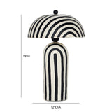 Maiori Striped Papier Mache Table Lamp by TOV Furniture at Eve Furniture