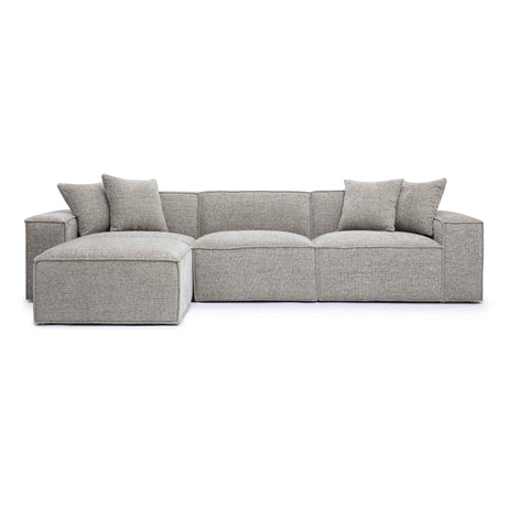 Mindy Chenille Basketweave Modular Sectional by TOV Furniture at Eve Furniture