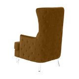 Aubree Velvet Chair with Acrylic Legs by TOV Furniture at Eve Furniture