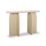Clementine Faux Travertine Console Table by TOV Furniture at Eve Furniture