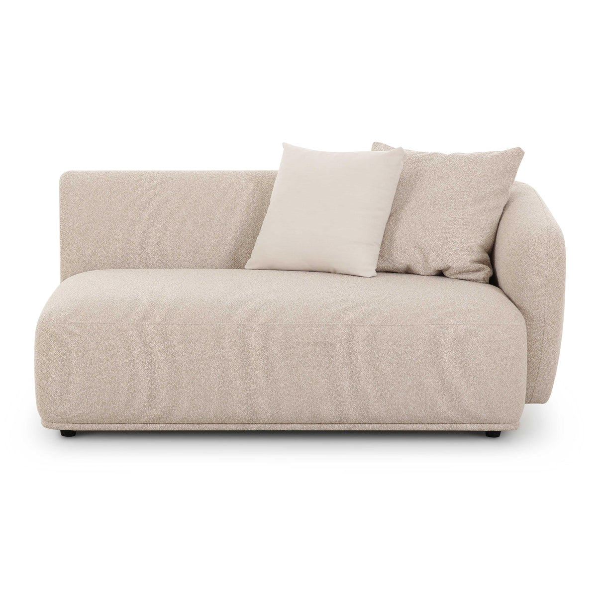 Sylvie Cream Boucle Arm 2-Seater Loveseat by TOV Furniture at Eve Furniture
