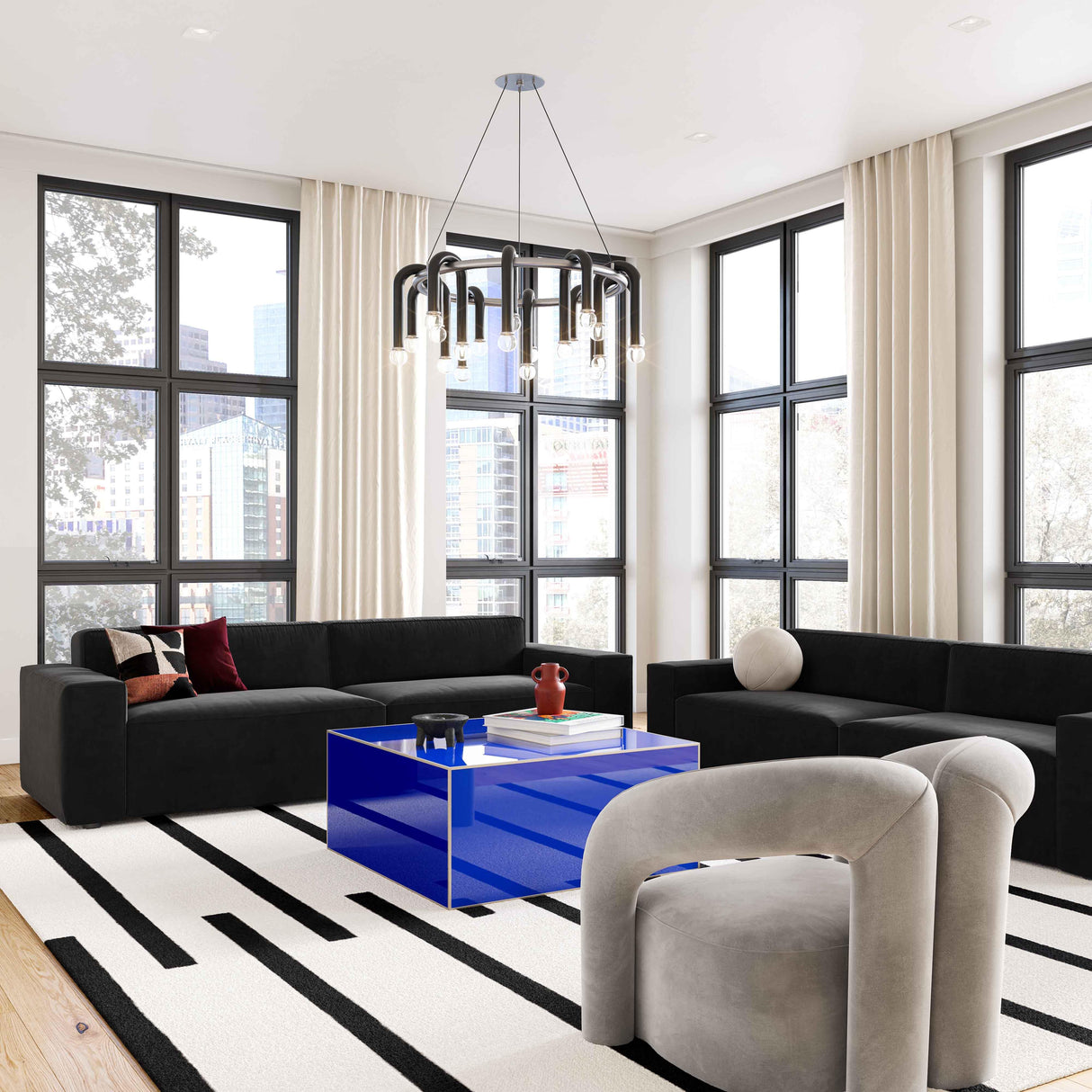 Havana Glass Coffee Table by TOV Furniture at Eve Furniture