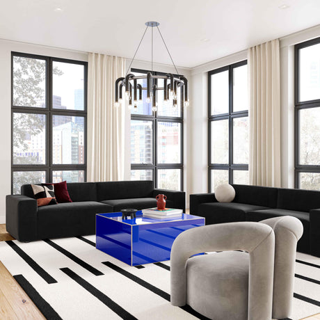 Havana Glass Coffee Table by TOV Furniture at Eve Furniture